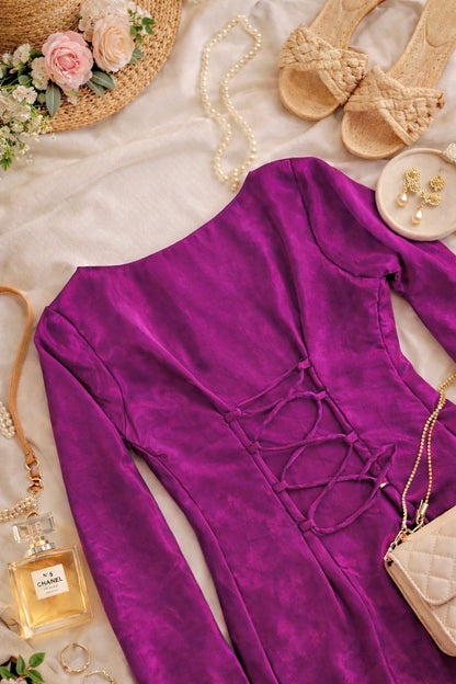 Wine Kareena Gulnaz Suit Set