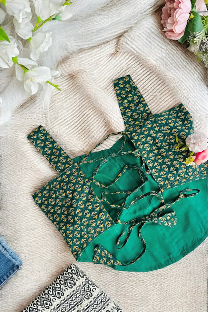 Emerald Bloom Handcrafted Corset