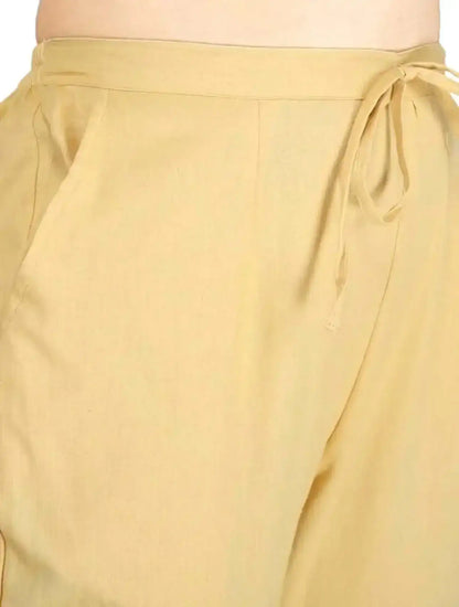The Classy Beige Linen Cotton Must Pick Pants - Passion for Fashion by Shivani