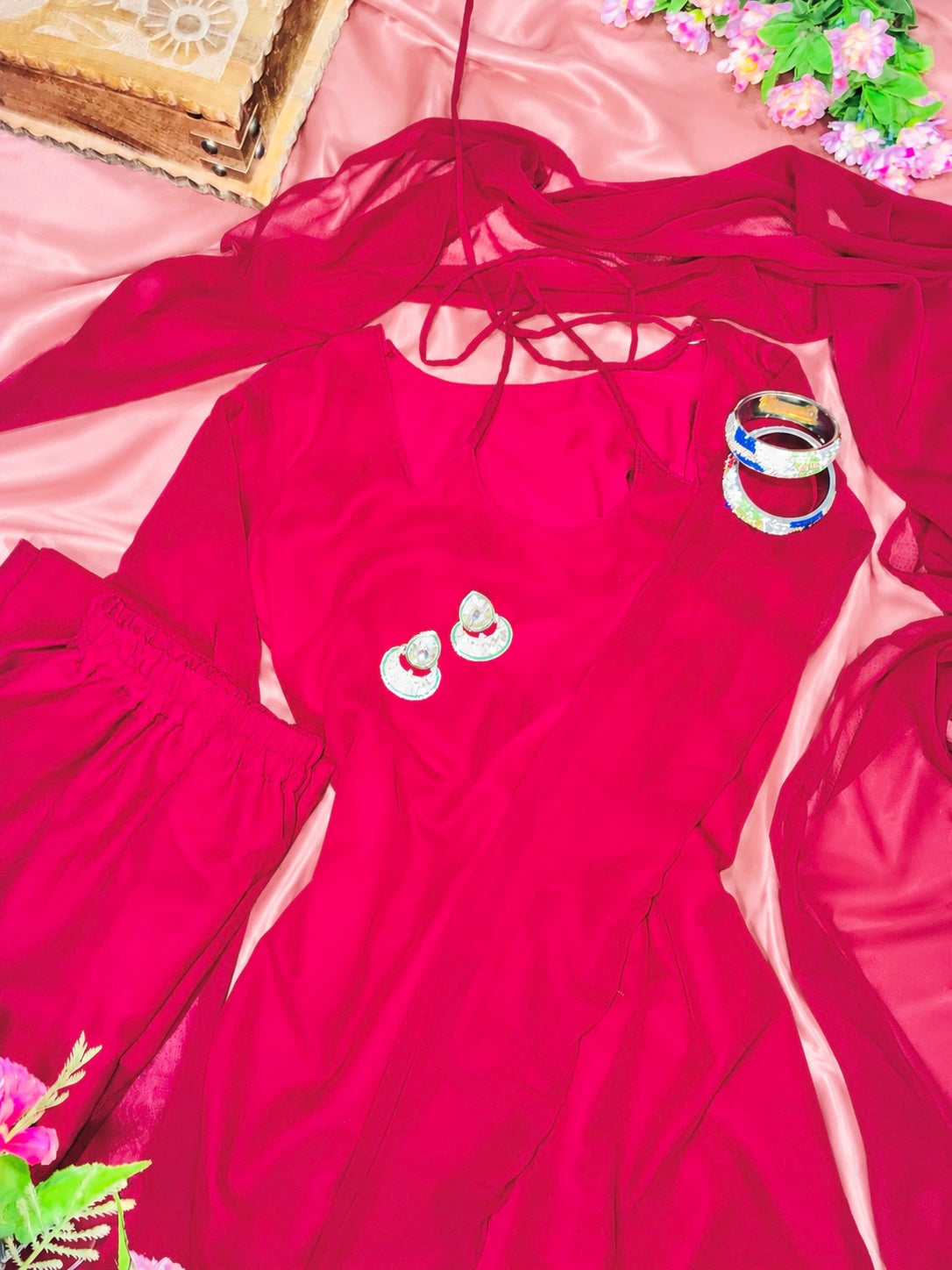 Velvet Rose Ethnic Wear Set