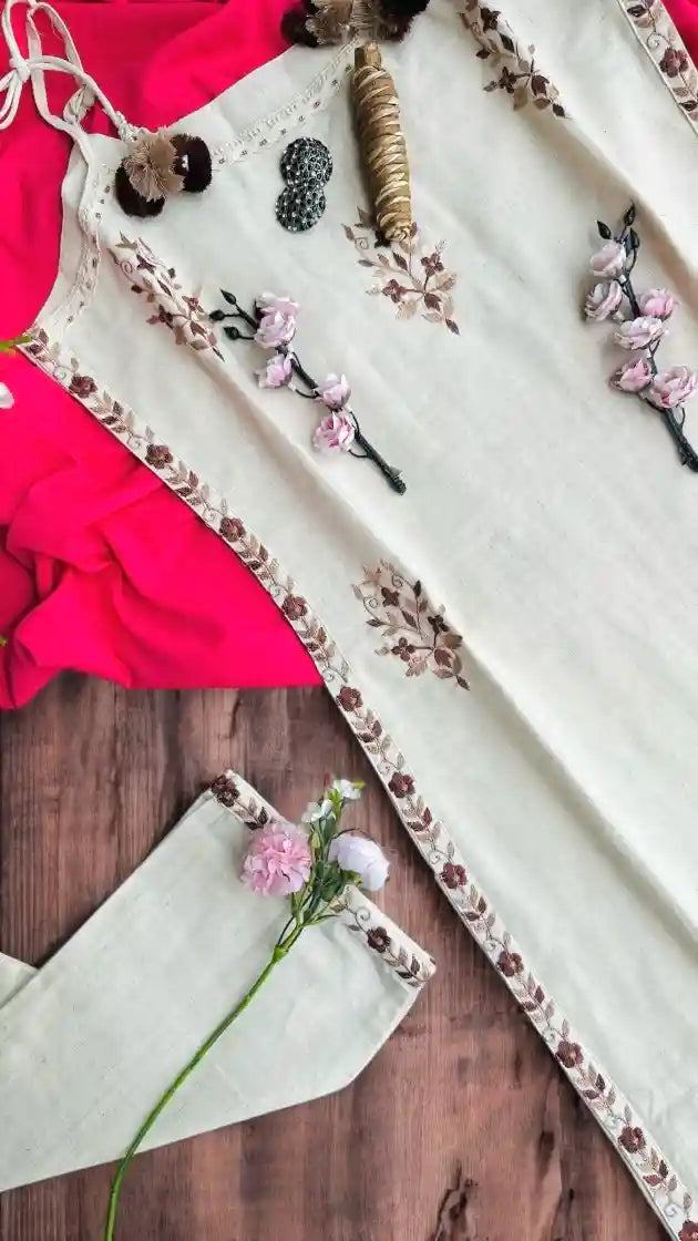 Brown Embroidered Meher Suit Set