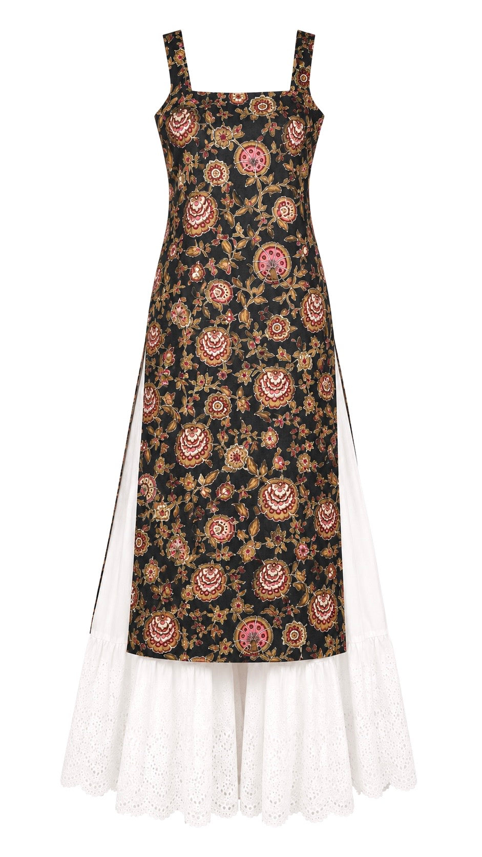 Gulnaz Black Ajrakh Jaipuri Kurta