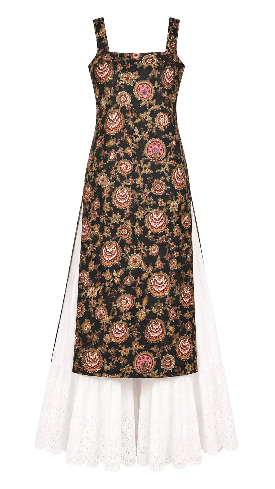 Gulnaz Black Ajrakh Jaipuri Kurta