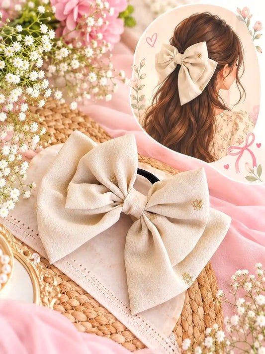 Cute Beige Bow Tie
