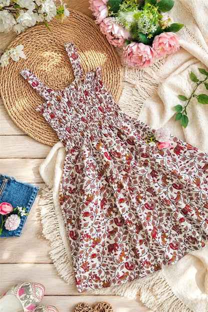 Cream Kalamkari Cute Jaipuri Peplum