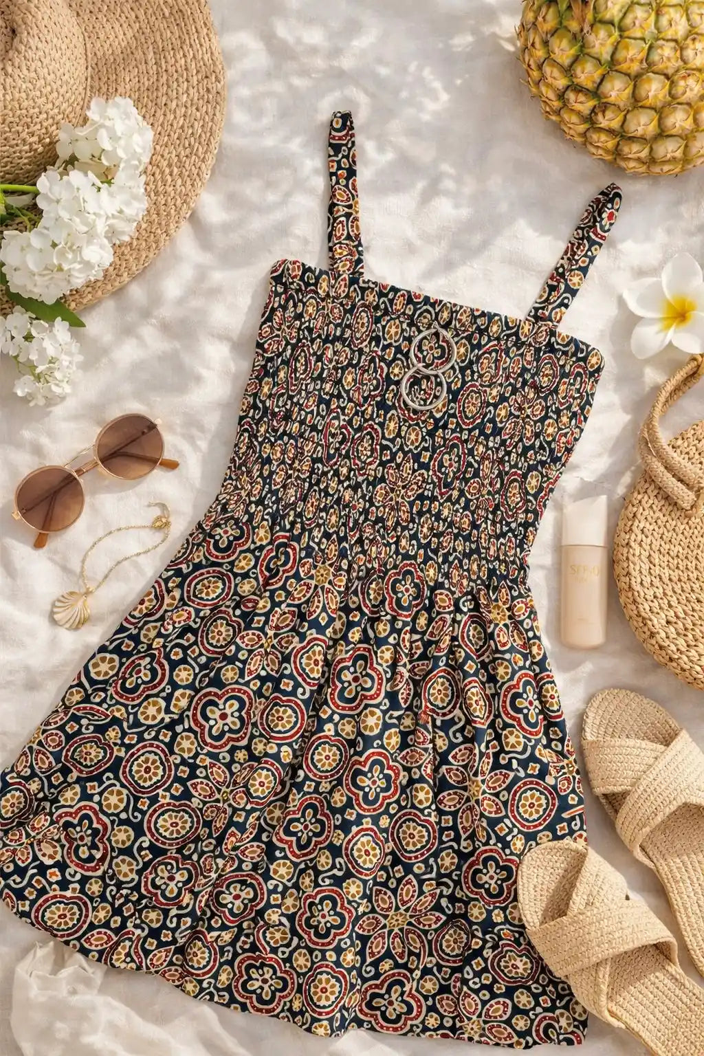 Black Kalamkari Cute Jaipuri Peplum