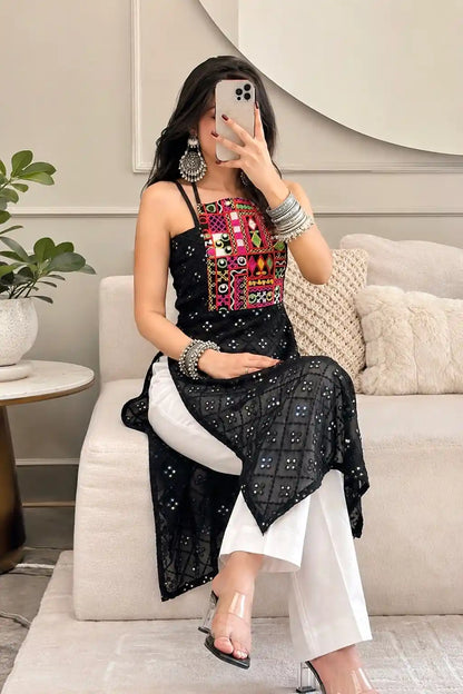 Choker Mirror Gamti Gulnaz Kurta