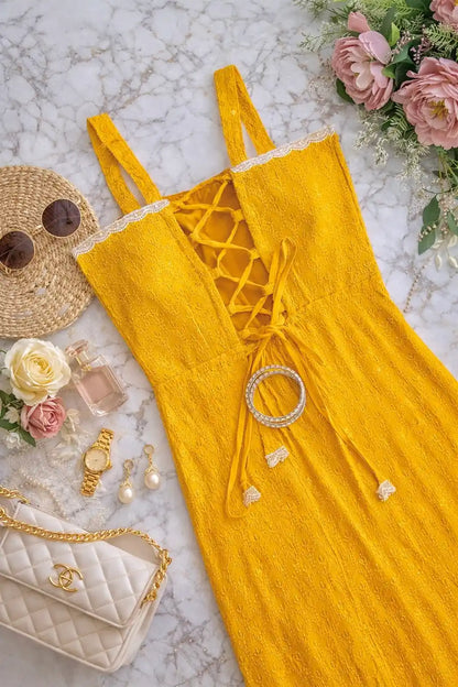 Dhoop Yellow Sequence Gulnaz Kurta