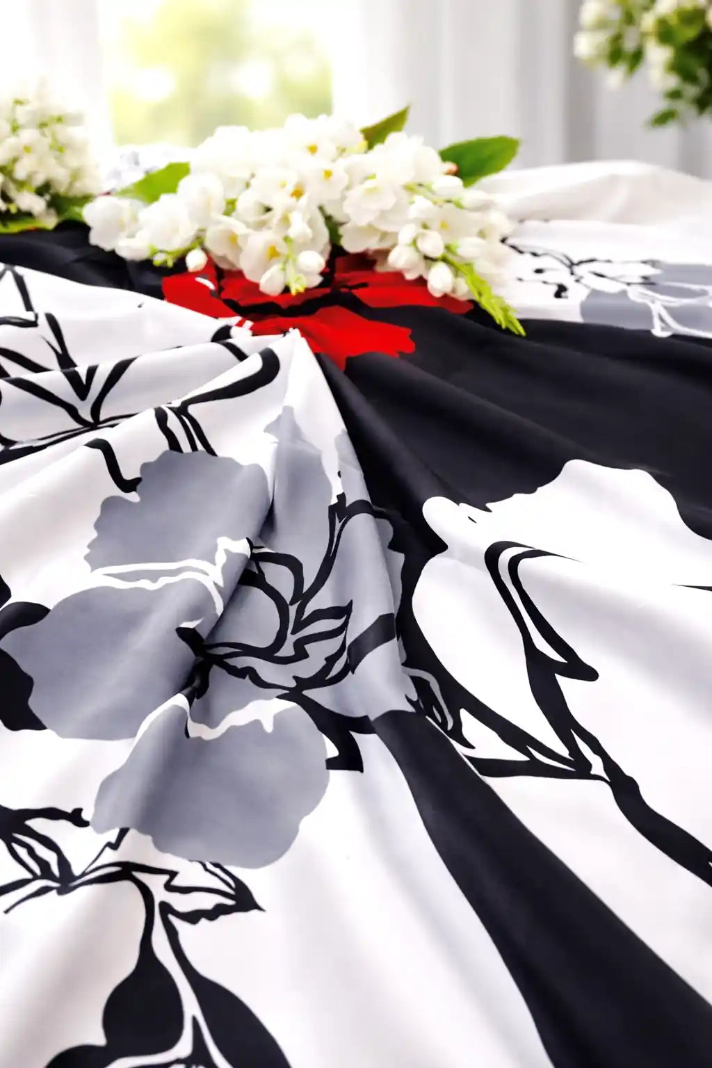 Pitch Black All Season Long Jaipuri Blanket