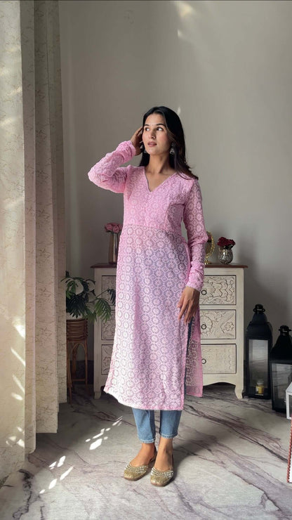 Swati's Pretty In Pink Gulnaz Kurta