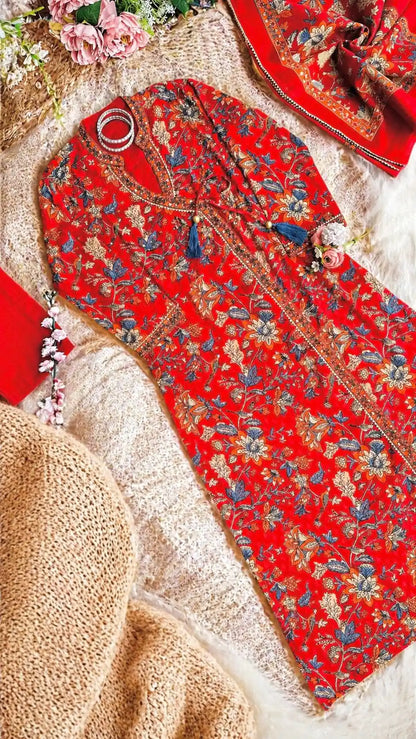 Gulnar Handblock Meher Suit Set