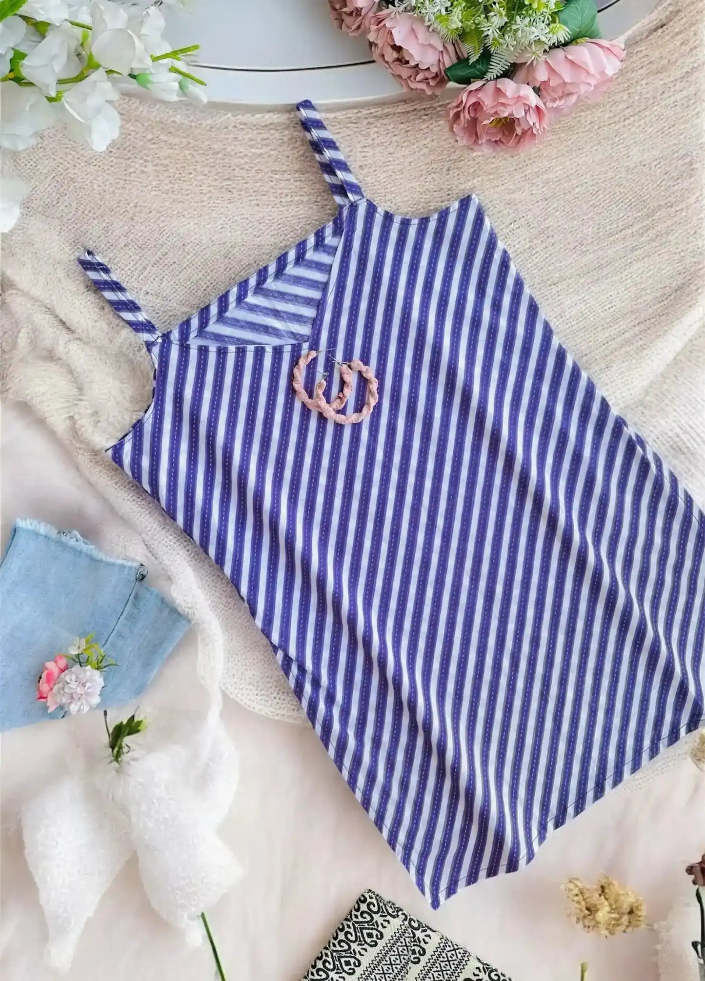 Jaipuri Purple Convertible Kurti