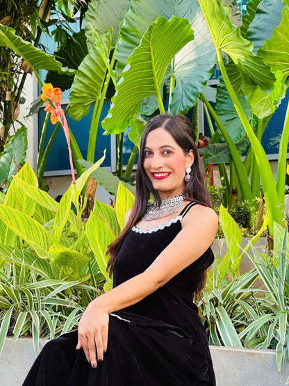 Swati's Dreamy Black Velvet Ensemble