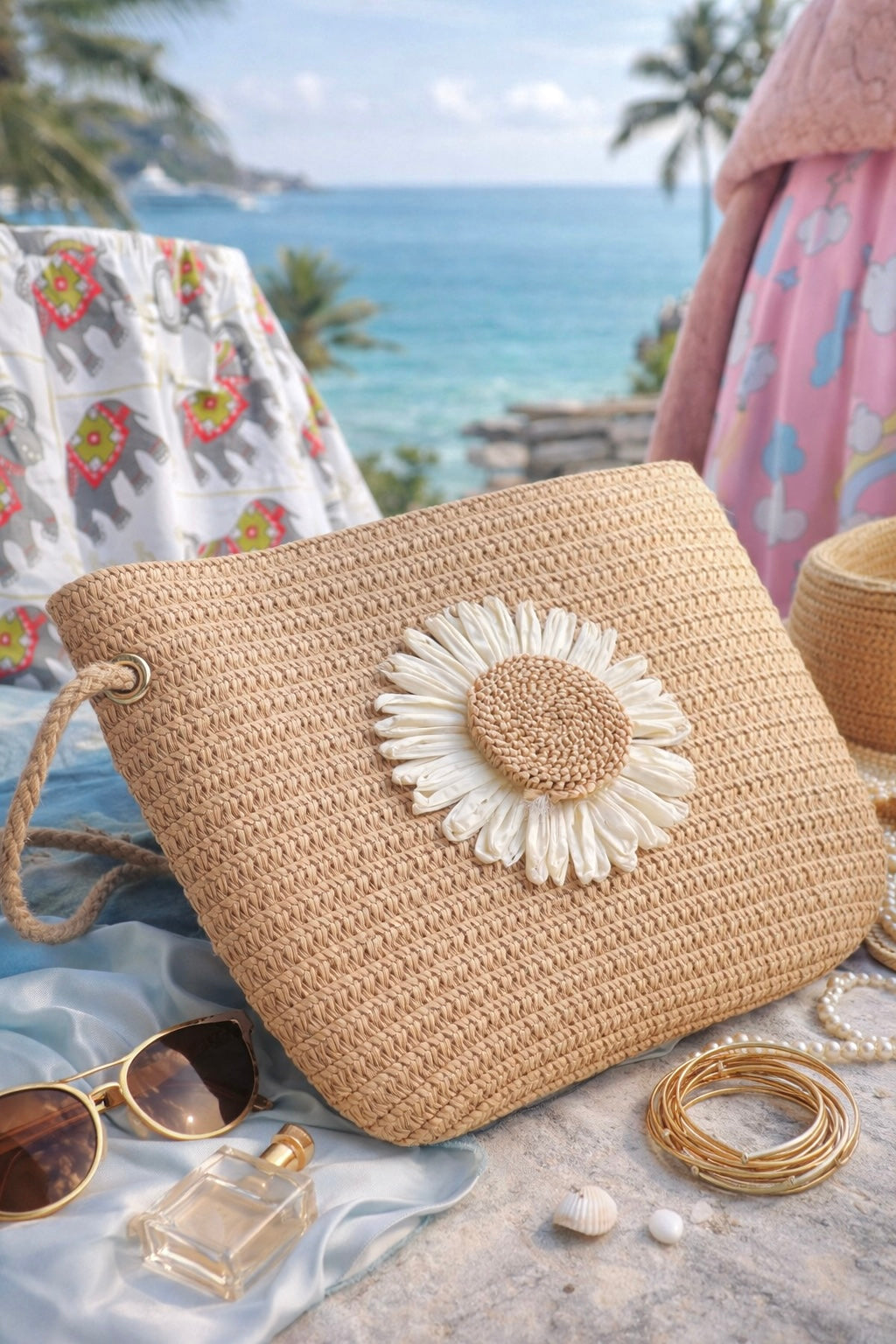 Boho Floral Embroidered Handbag