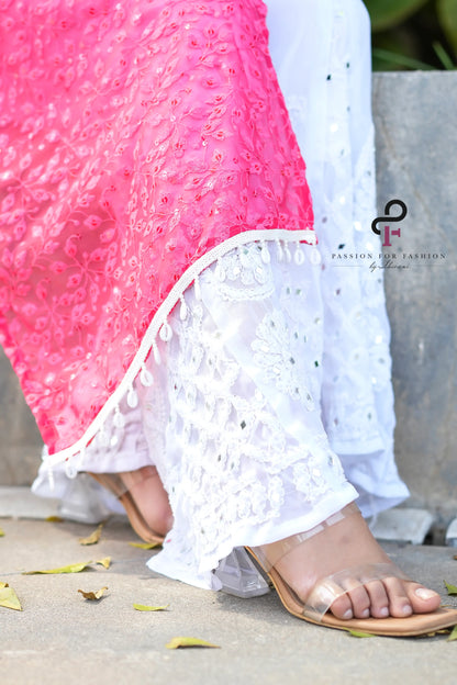 Pretty In Peach Shell Gulnaz Kurta