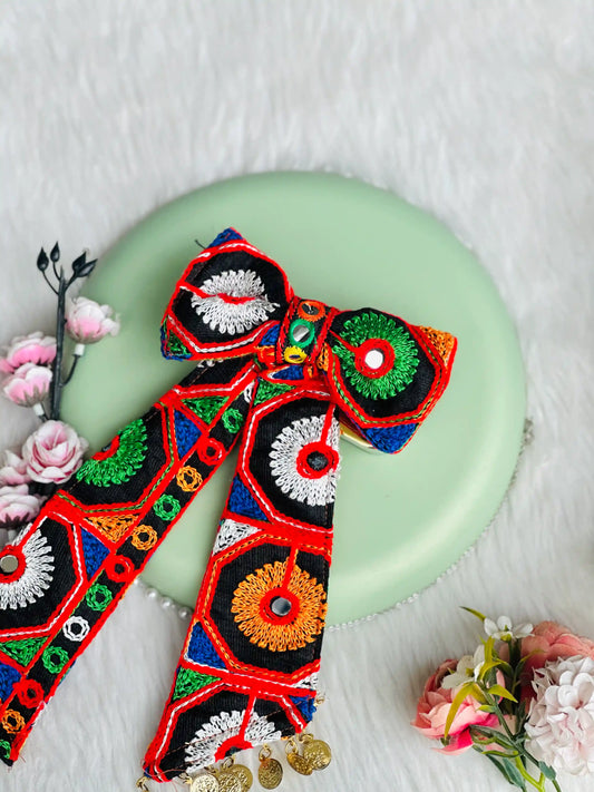 Black Tail Bow Clip - Passion for Fashion by Shivani