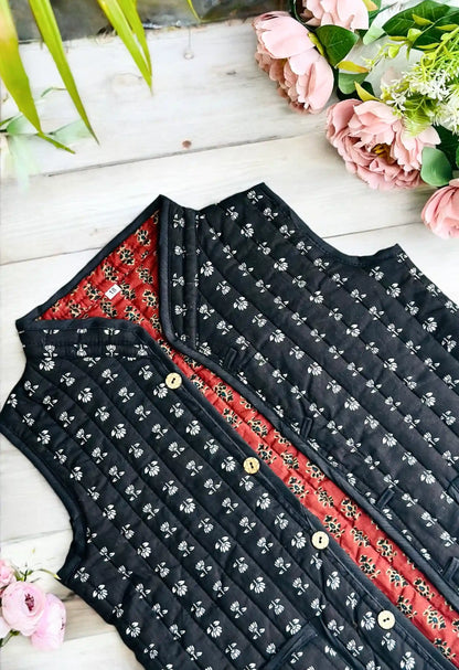Kids Reversible Block Jaipuri Jacket