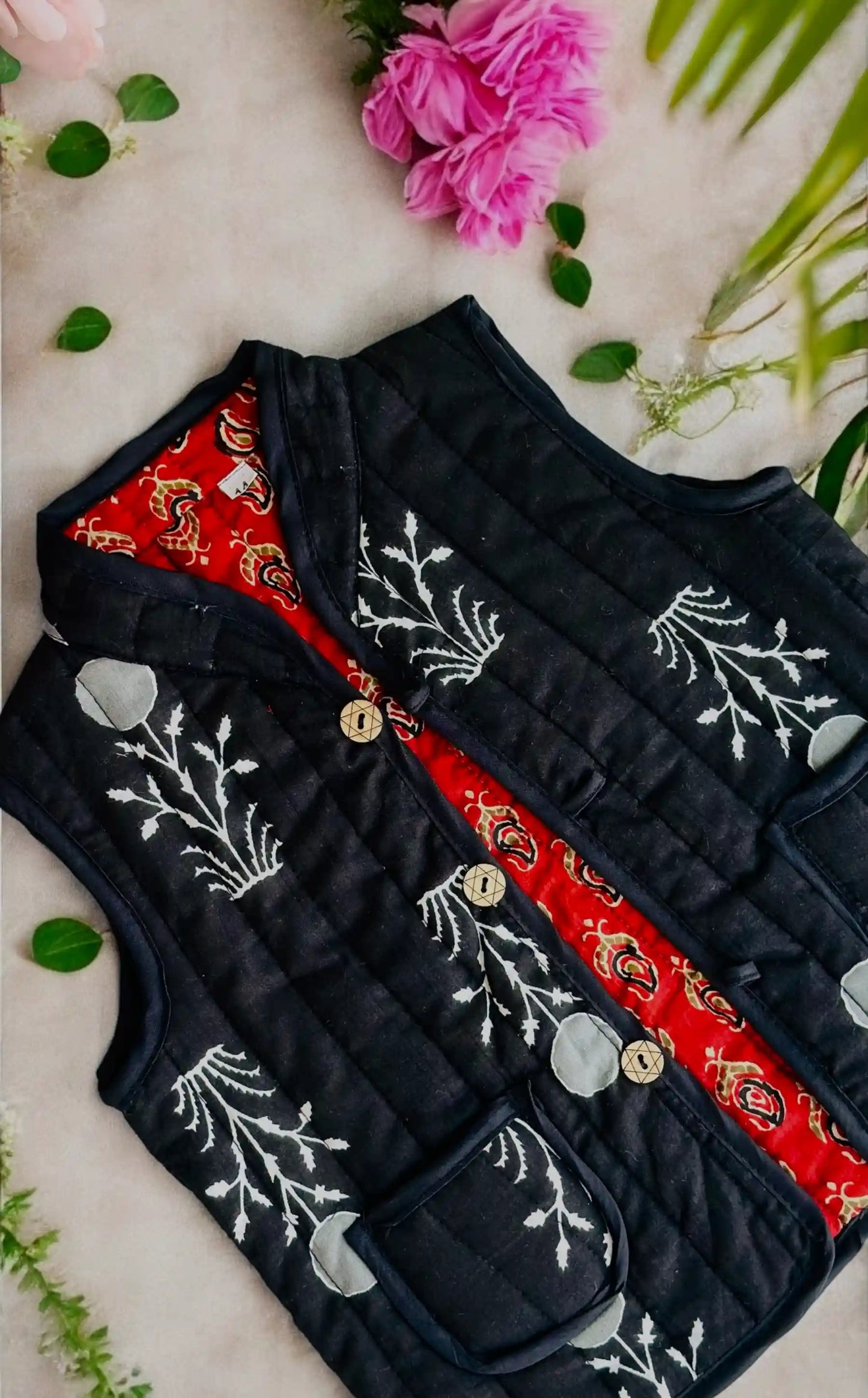 Black Block Kids Reversible Jacket