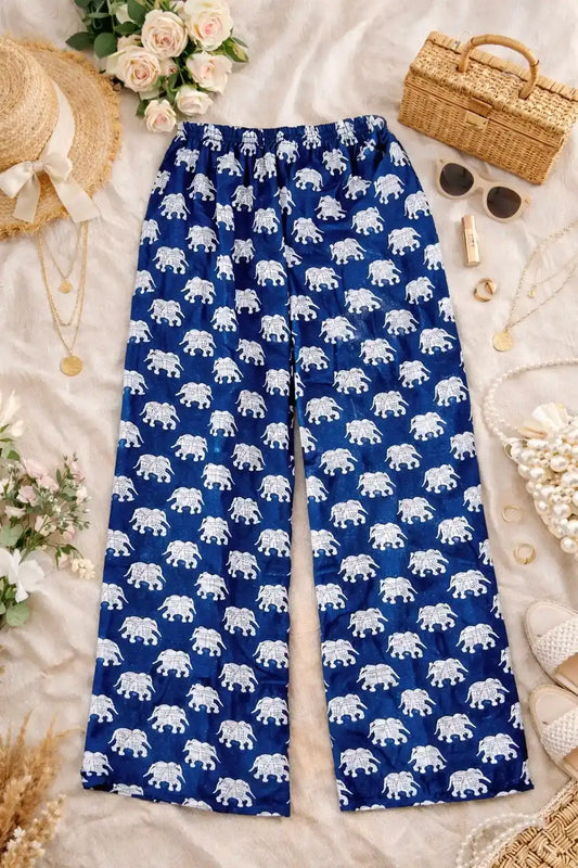 Blue Jaipuri Palazzo Pants