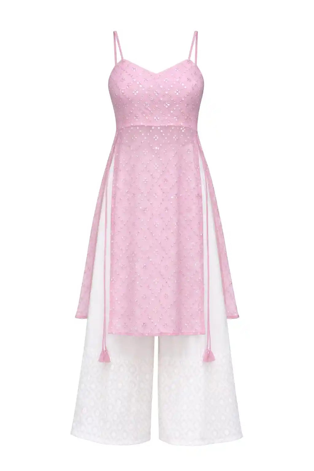 Gulnaz Pink Hand Embellished Kurta