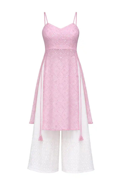 Gulnaz Pink Hand Embellished Kurta