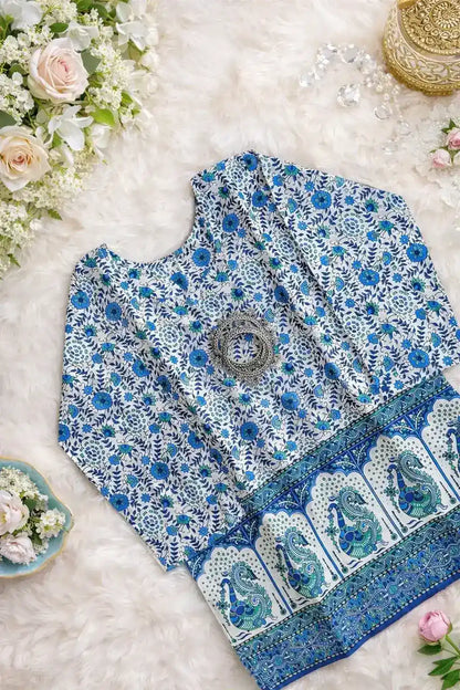 Blue Peacock Budget Short Kurta