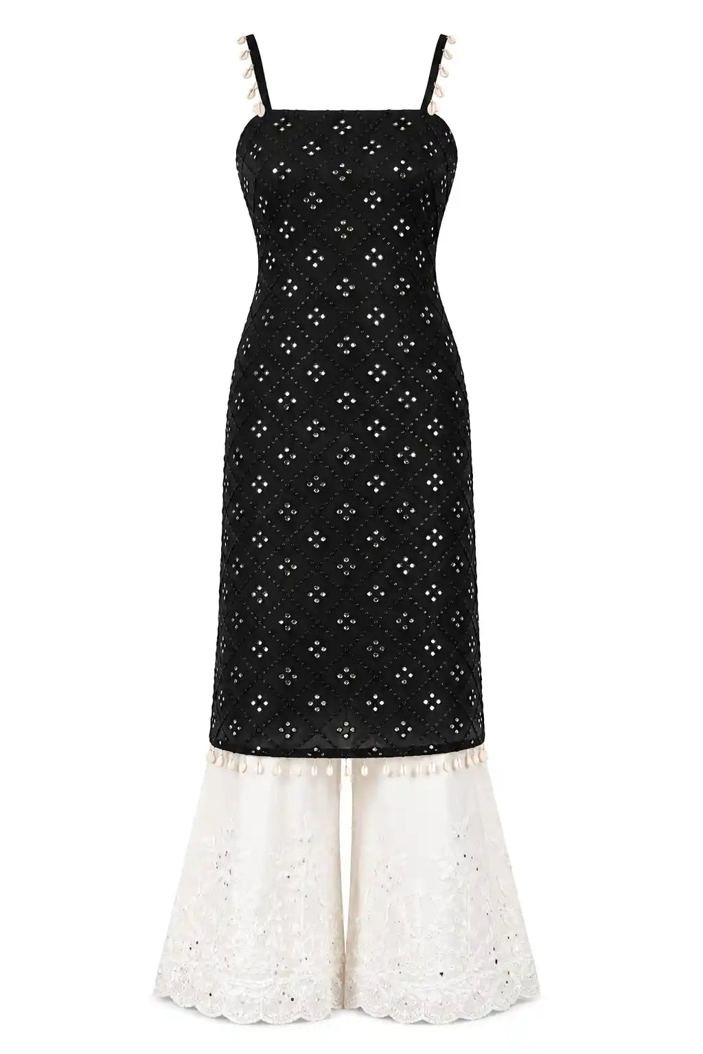 Snehal’s Black Embroidered Gulnaz Kurta