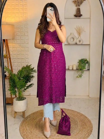 Fine Wine Sequence Gulnaz Kurta