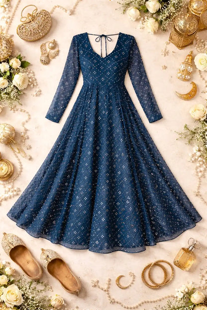 Jinal's Gulnaz Embroidered Twirl Anarkali