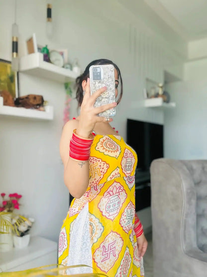 Blush Bandhej Back-Tie Top