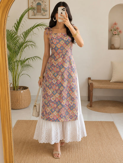 Gulnaz Multicolor Printed Boho Kurta