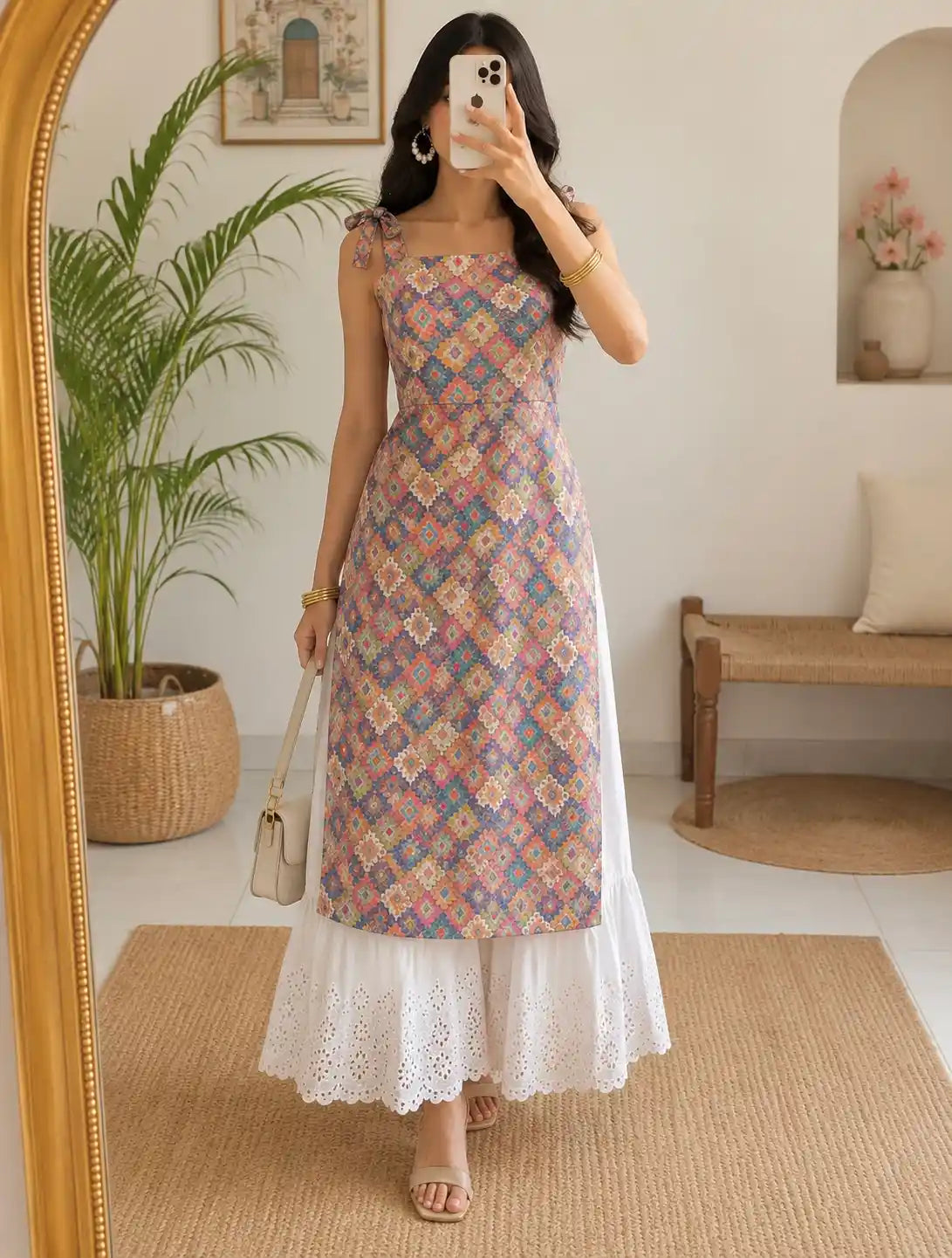 Gulnaz Multicolor Printed Boho Kurta