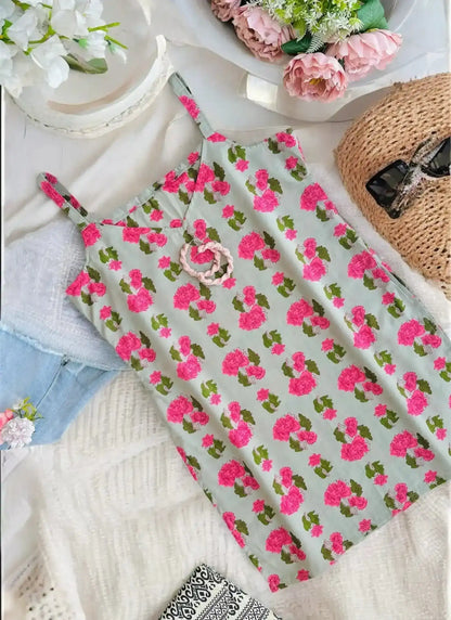 Jaipuri Contrast Convertible Kurti