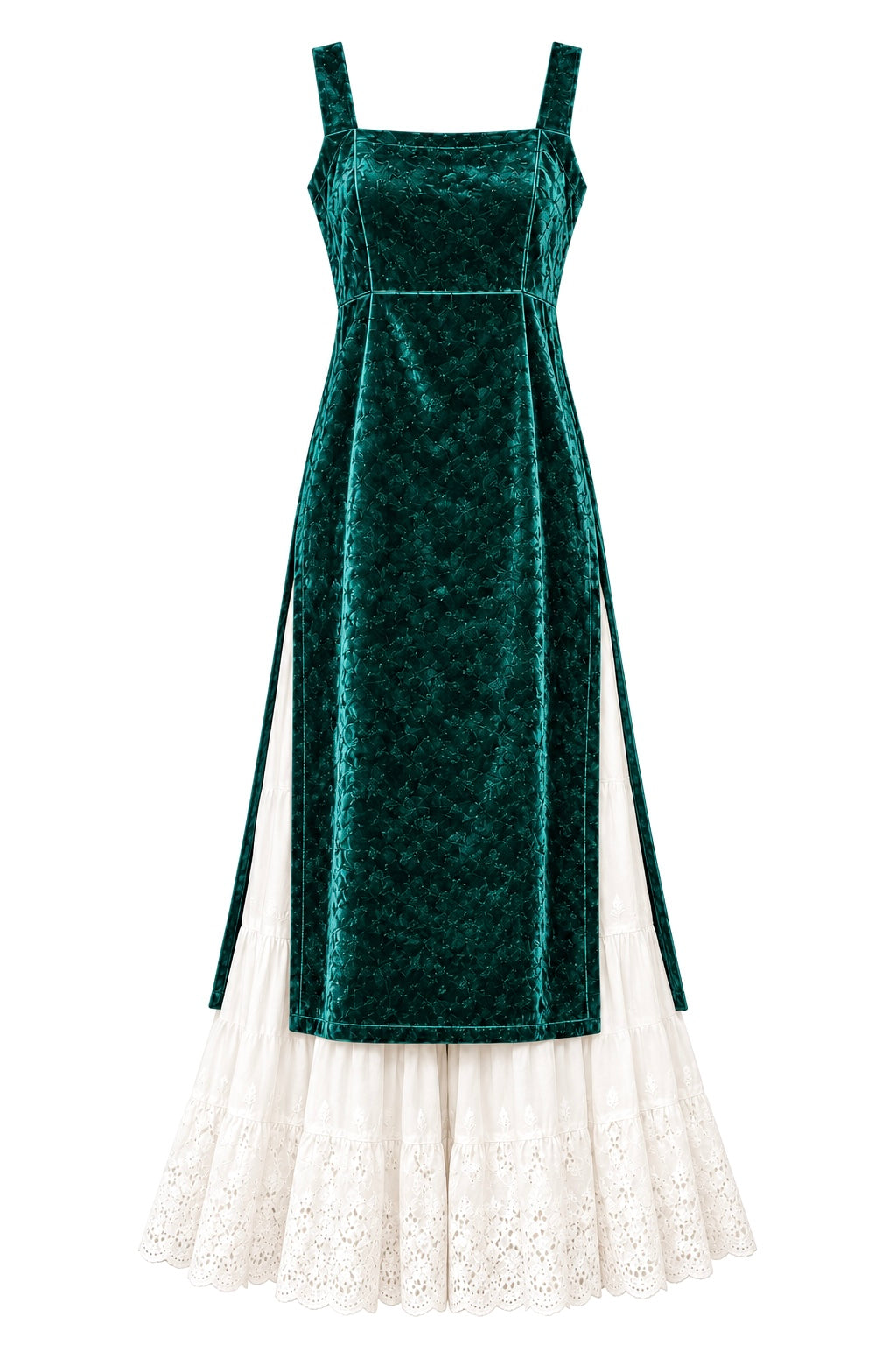 Royal Green Velvet Gulnaz Kurta