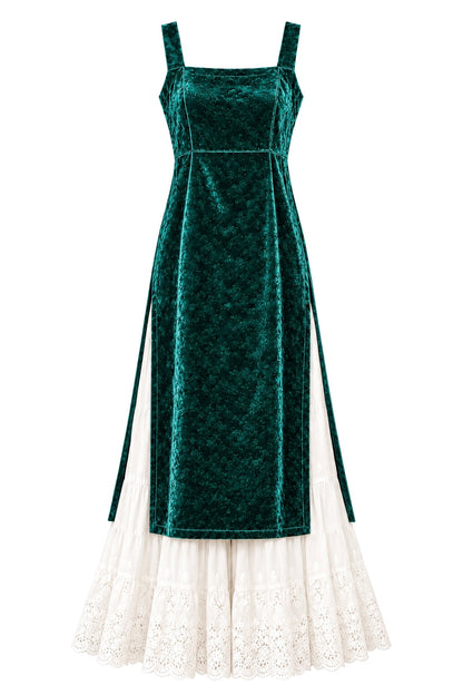 Royal Green Velvet Gulnaz Kurta