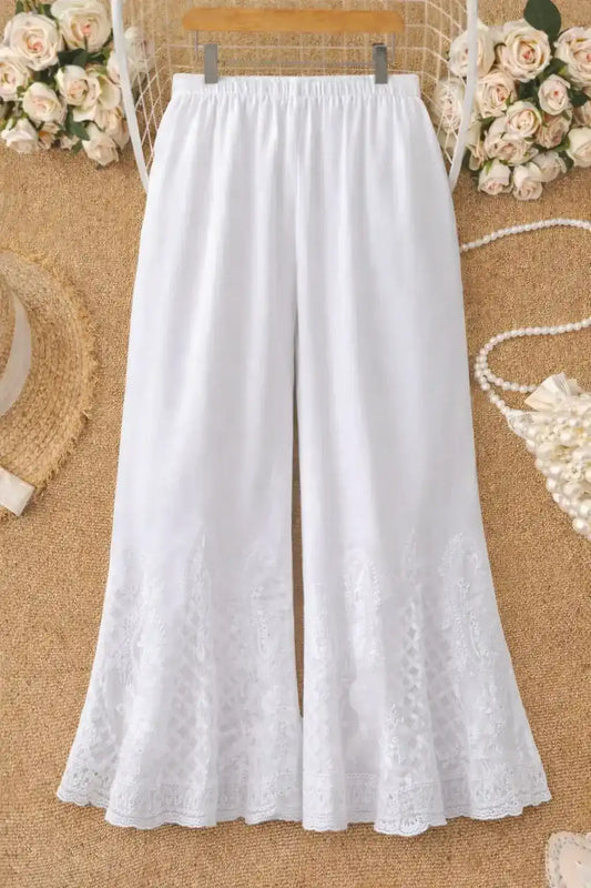 Amaaya Chikankari Flaired Embroidered Palazzo