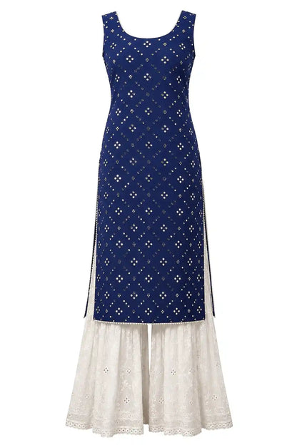 Pinal’s Blue Mirror Gulnaz Kurta