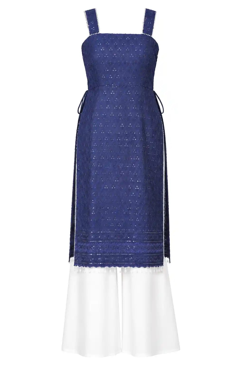 Daisy Blue Sequence Dori Gulnaz Kurta