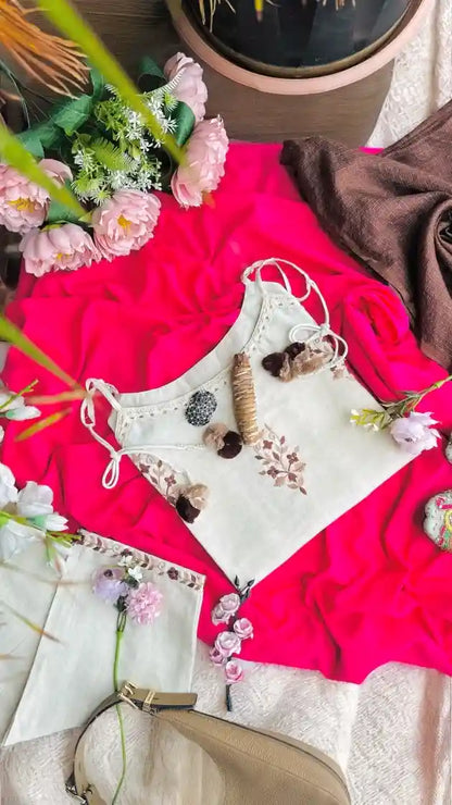 Brown Embroidered Meher Suit Set