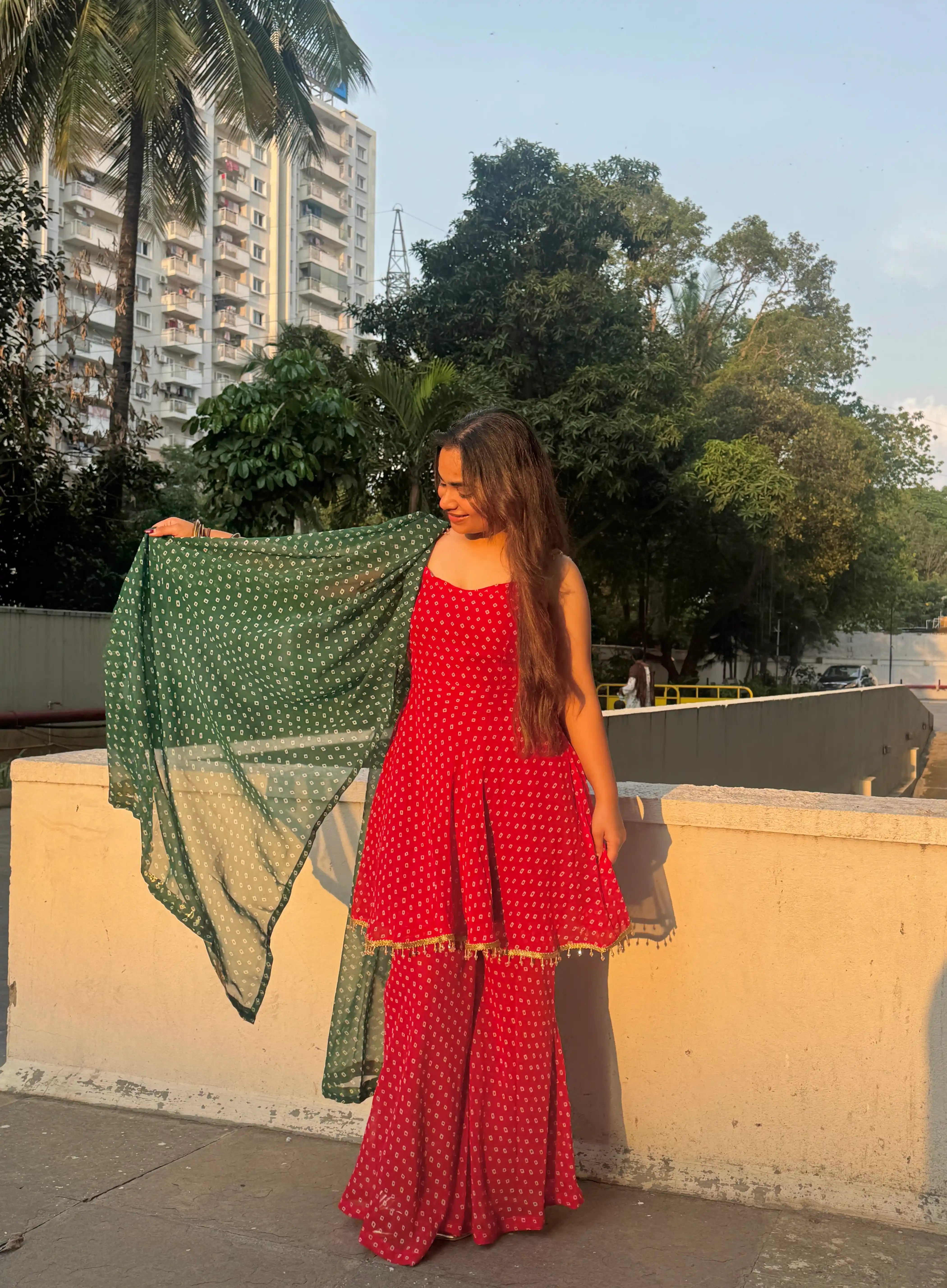 Rooh Bandhej Meher Suit Set