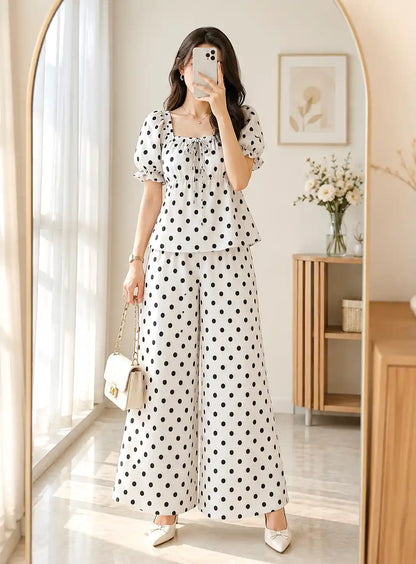 Pretty In Polka Cord Set