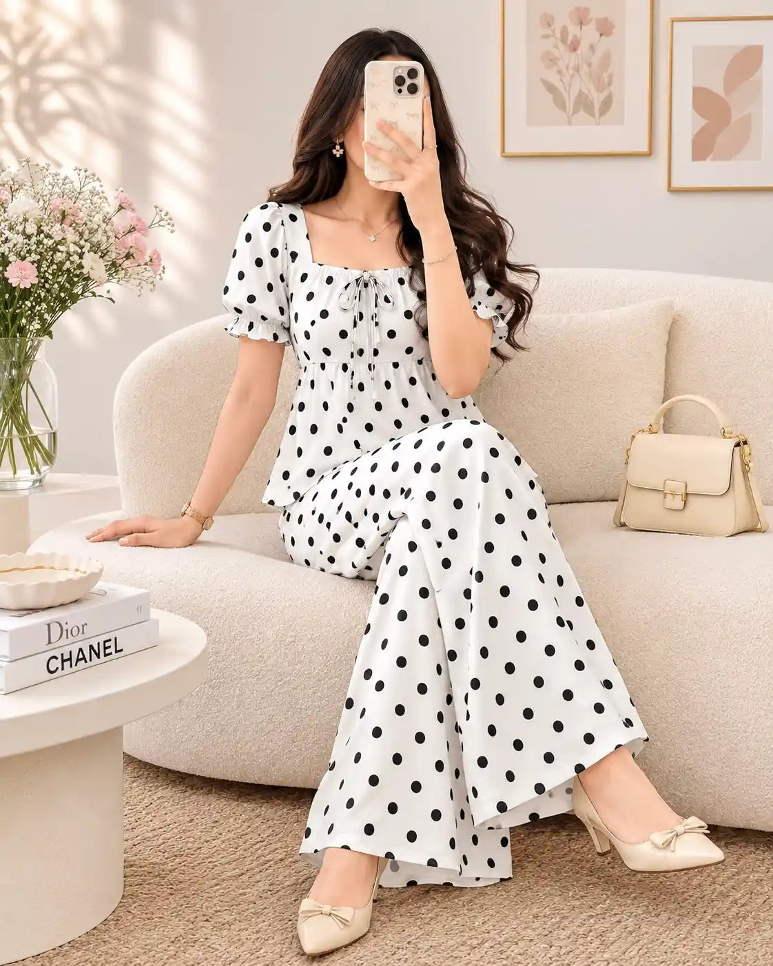 Pretty In Polka Cord Set