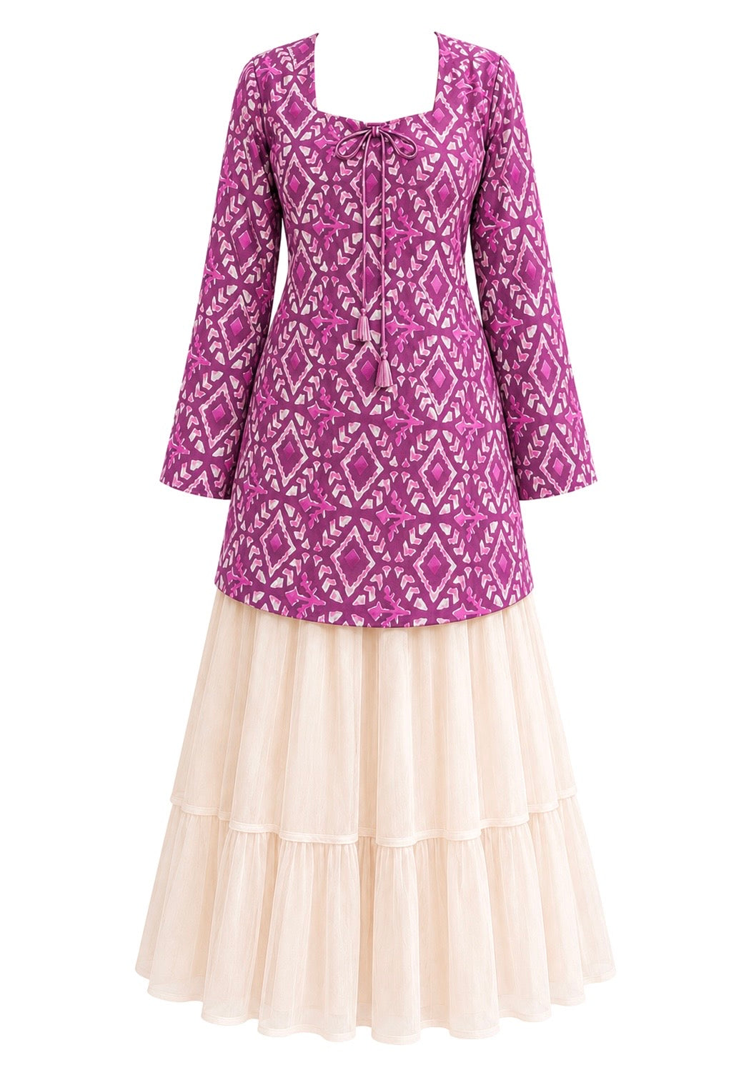 Pink Batique Gulnaz Short Kurta