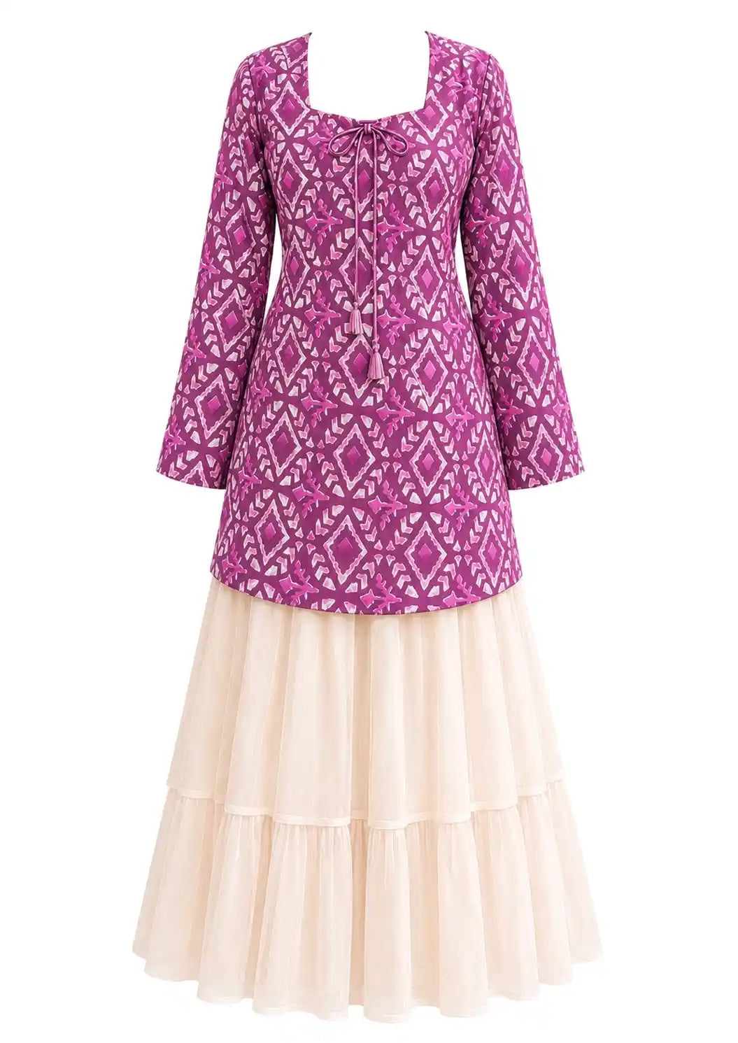 Pink Batique Gulnaz Short Kurta