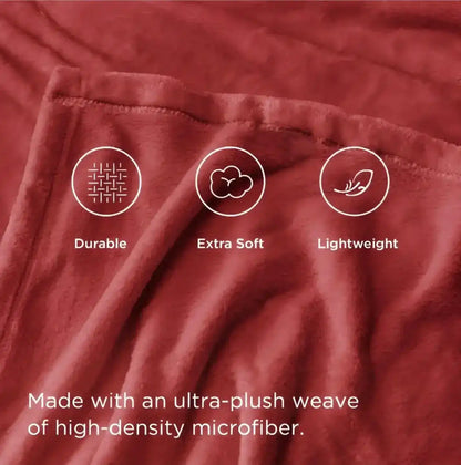 Berry Comfort Solid Soft Blanket