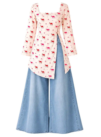 Pinteresty Camel Corset Kurti Top
