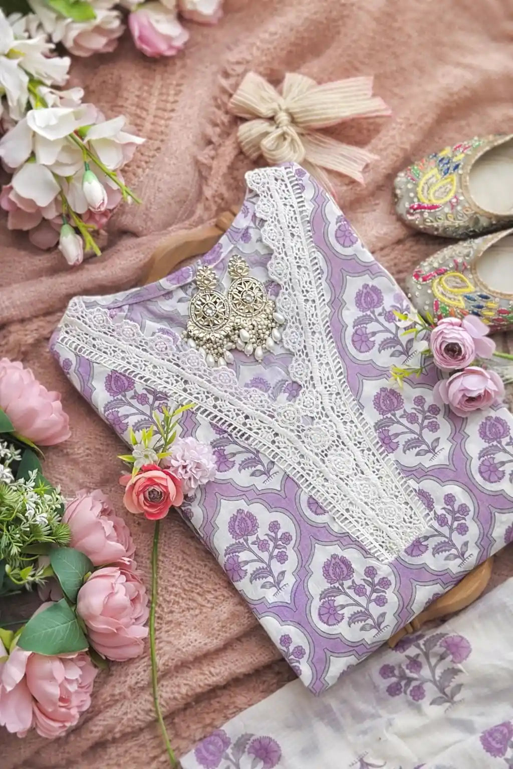 Lilac Block Meher Suit Set