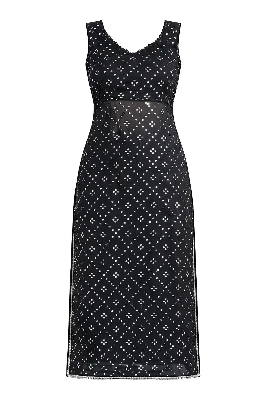 Moon Black Dori Gulnaz Kurta
