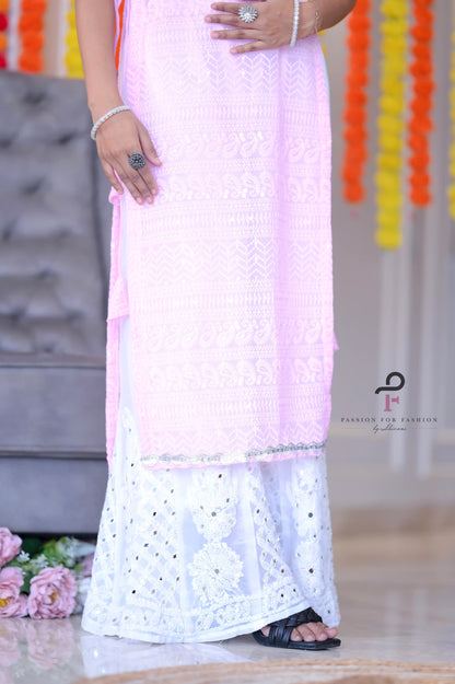Dori Embroidered Pink Gulnaz Fit