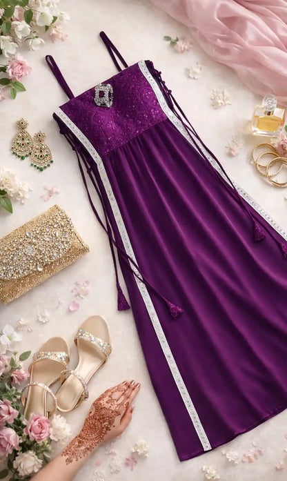Rosy Wine Gulnaz Embroidered Kurta